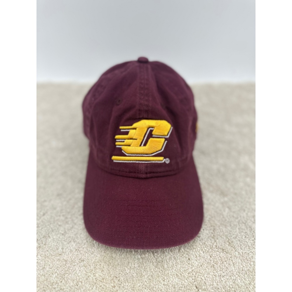 Central Michigan Chippewas Hat Cap Strap Back Mens Maroon Dad New Era 9Twenty